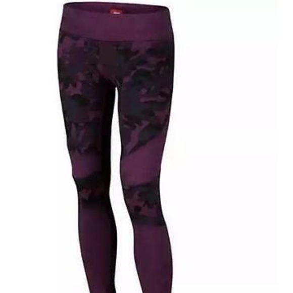 Nike Other - NIKE Camo Fleece Leggings Pants in Plum - Size L